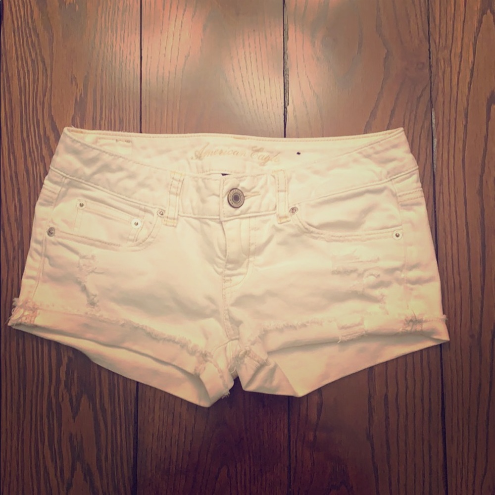 American Eagle White Shorts